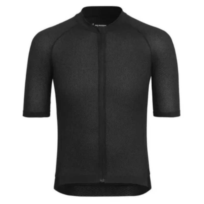 PasNormalStudios Mens Solitude Mesh Cycling Jersey (Black) | Sportpurs