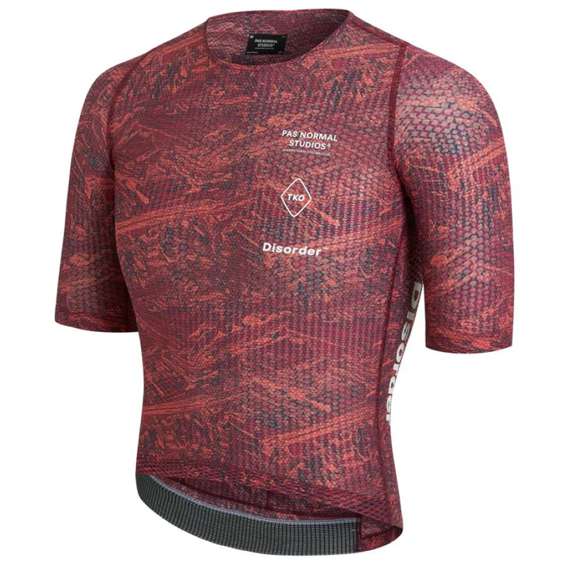 PasNormalStudios Mens T.K.O. Mechanism Pro Zipless Jersey (Red Beehive