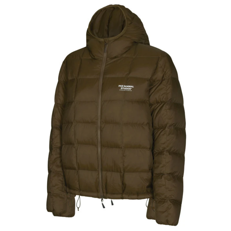 PasNormalStudios Mens Off-Race Down Down Jacket (Army Brown) | Sportpu