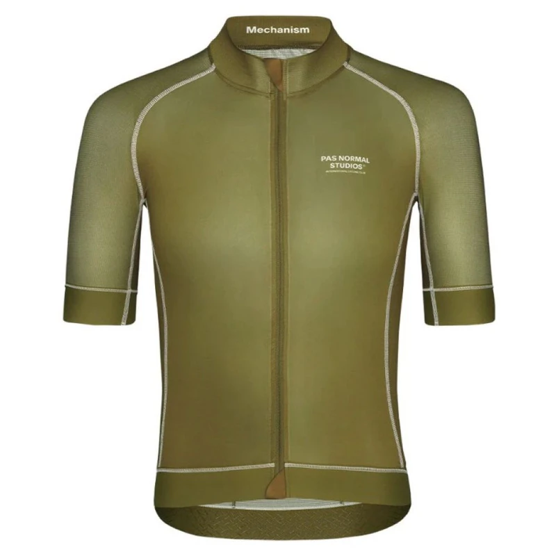 PasNormalStudios Mens Mechanism Cycling Jersey (Green) | Sportpursuit.