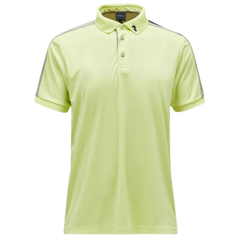 PeakPerformance Mens Player Polo (Sunny Adventure/Limit Green) | Sport