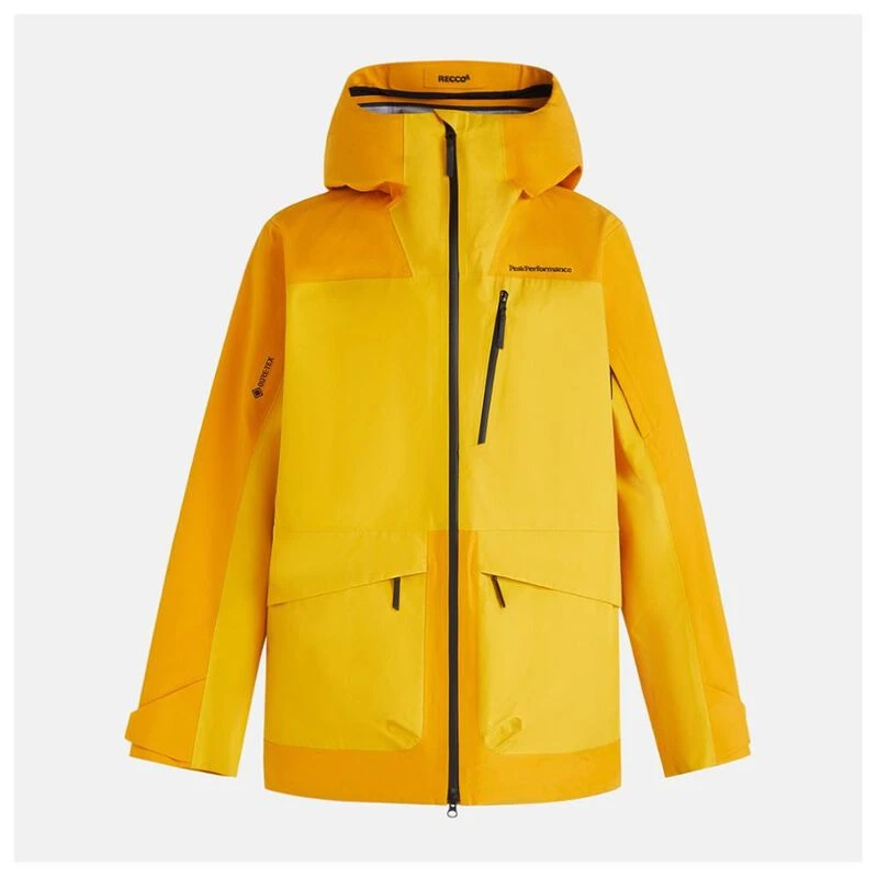 PeakPerformance Mens Vertical 3L Jacket (Blaze Tundra/Pure Gold) | Spo