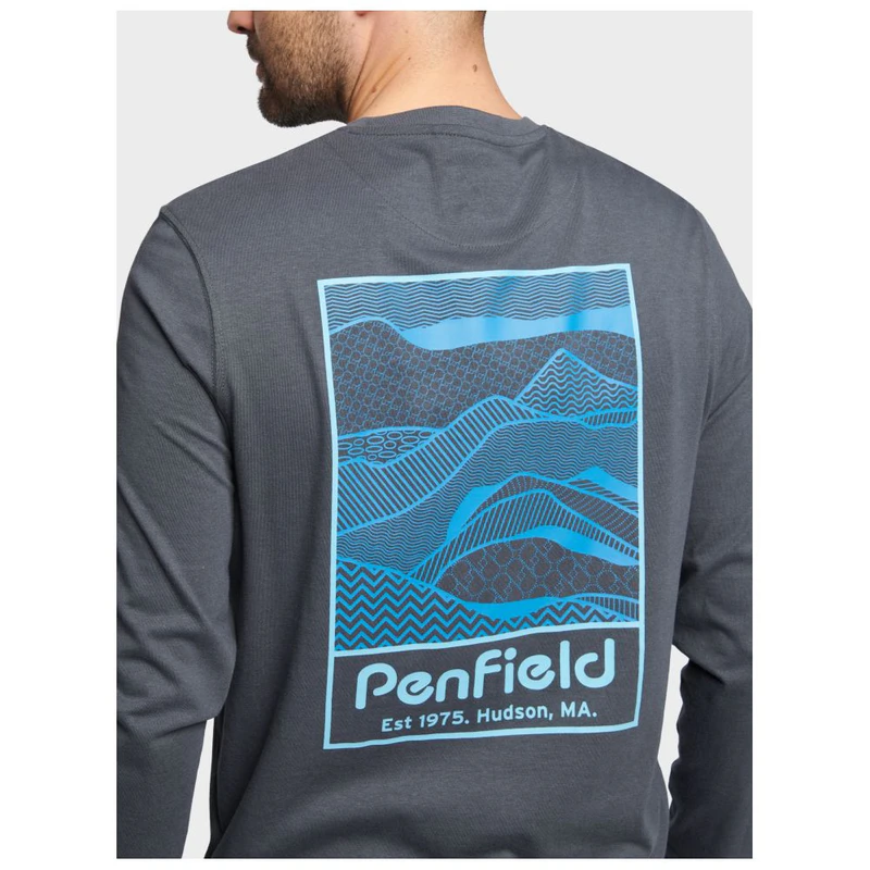 T-shirt Manches Longues Penfield Pour Homme – Taille M – Violet – Motif Graphique