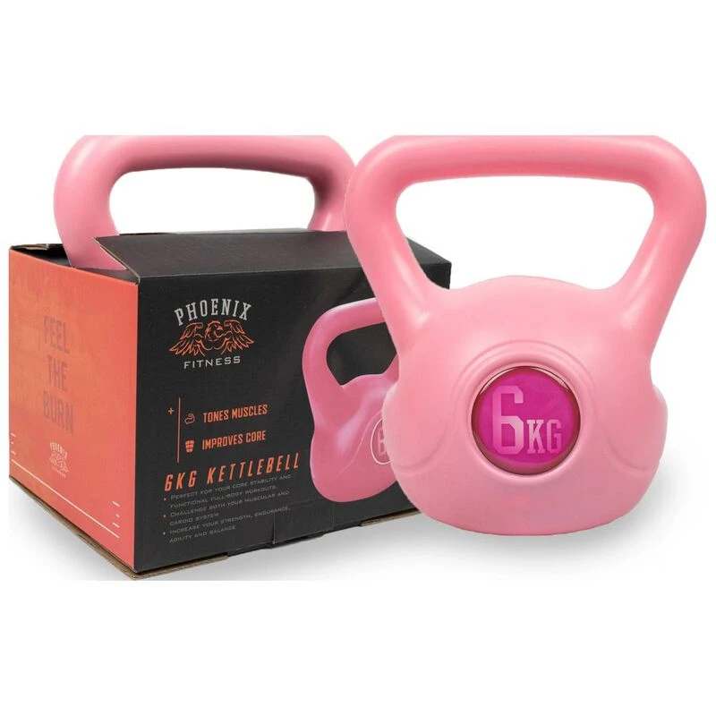 Phoenix Fitness 6Kg Kettle Bell Pink Sportpursuit