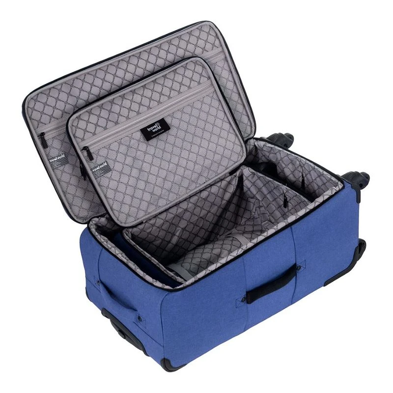 Valise Trolley Travel World ABS 70cm XL Rouge, 4 Roues, Occasion