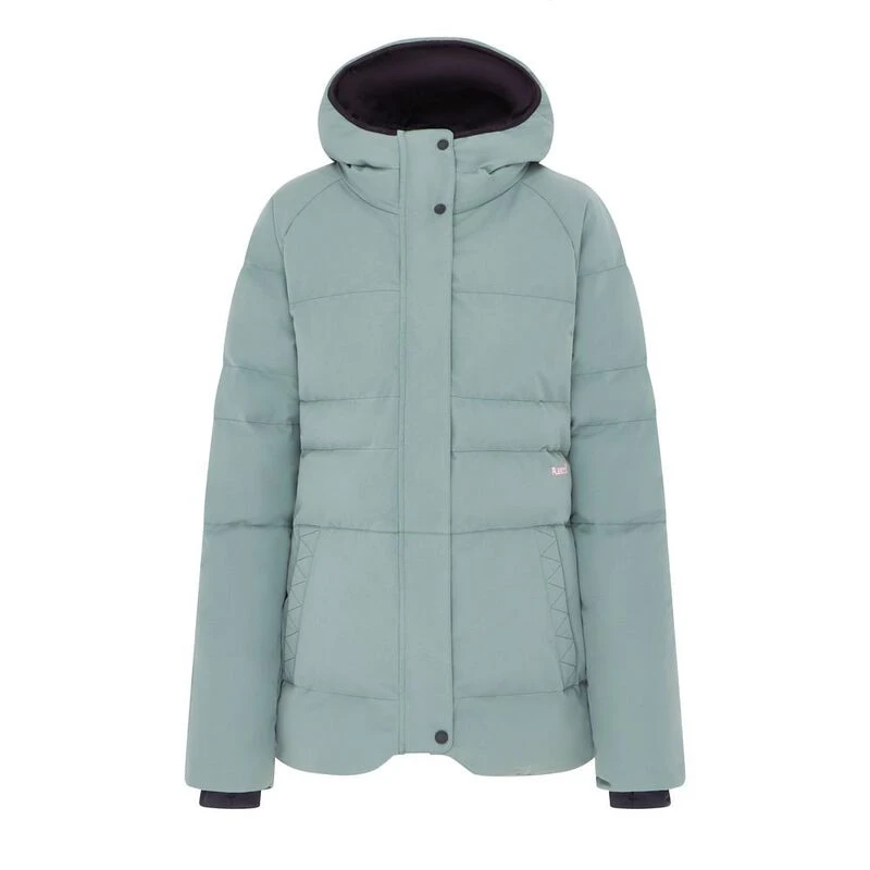 Green puffa jacket online