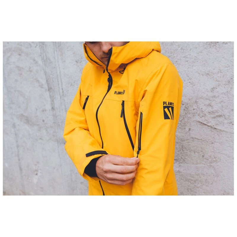 Planks Mens Yeti Hunter Shell Jacket (Sunset Yellow) | Sportpursuit.co