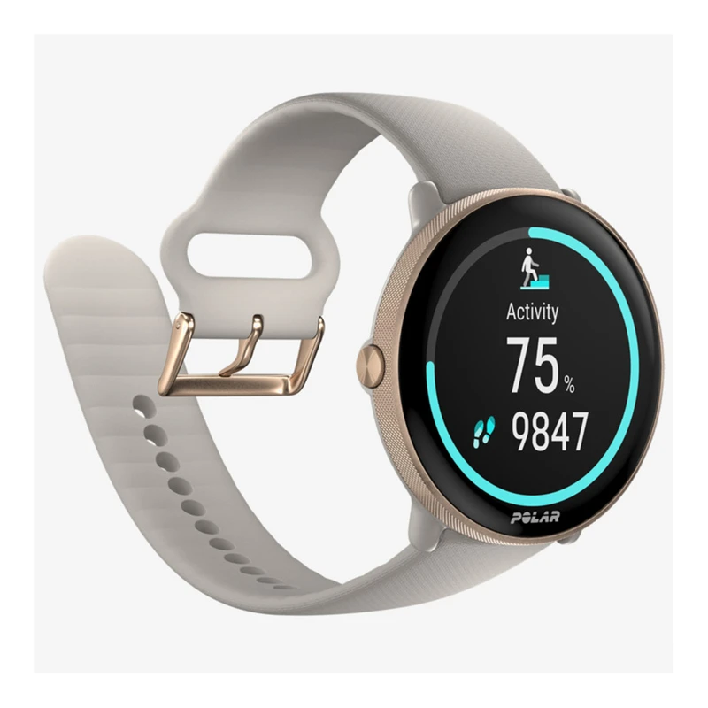 Polar Ignite 3 Sports Watch Grey Gold Sportpursuit
