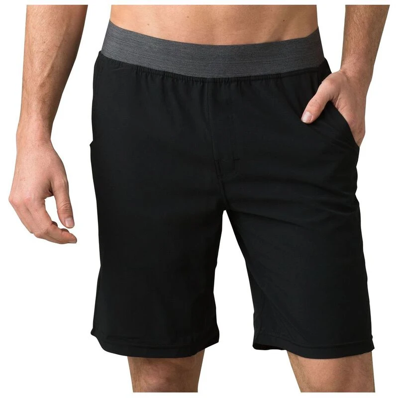 prAna Mens Super Mojo II Shorts (Black) | Sportpursuit.com