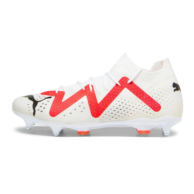 Puma red online and white boots