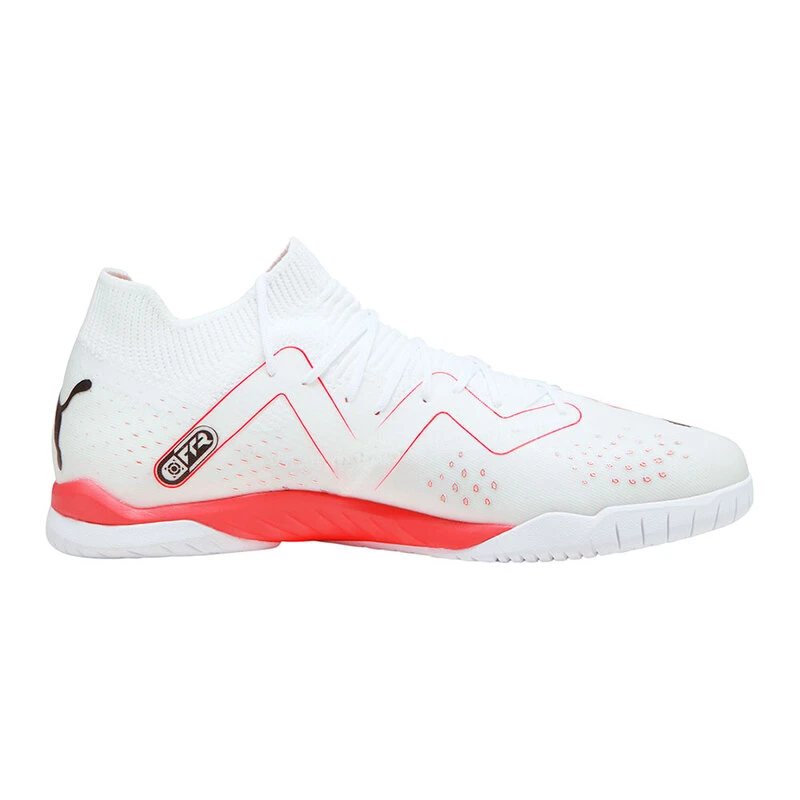 Puma Mens Future Match IT Indoor Football Boots White Black Fire Orch