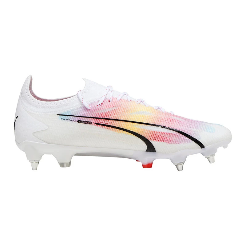Puma Mens Ultra Ultimate MSSG Soft Ground Football Boots White Black