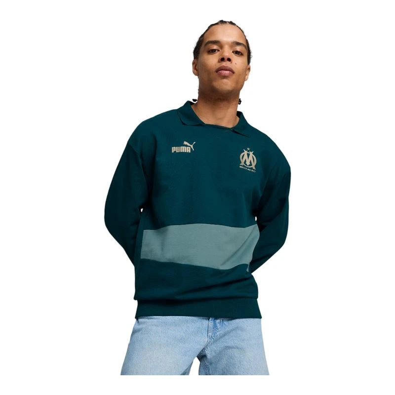 Sweat Pull Bleu Homme Peregrine Taille L – Col Rond, Longues Manches, 60% Polyester 40% Coton