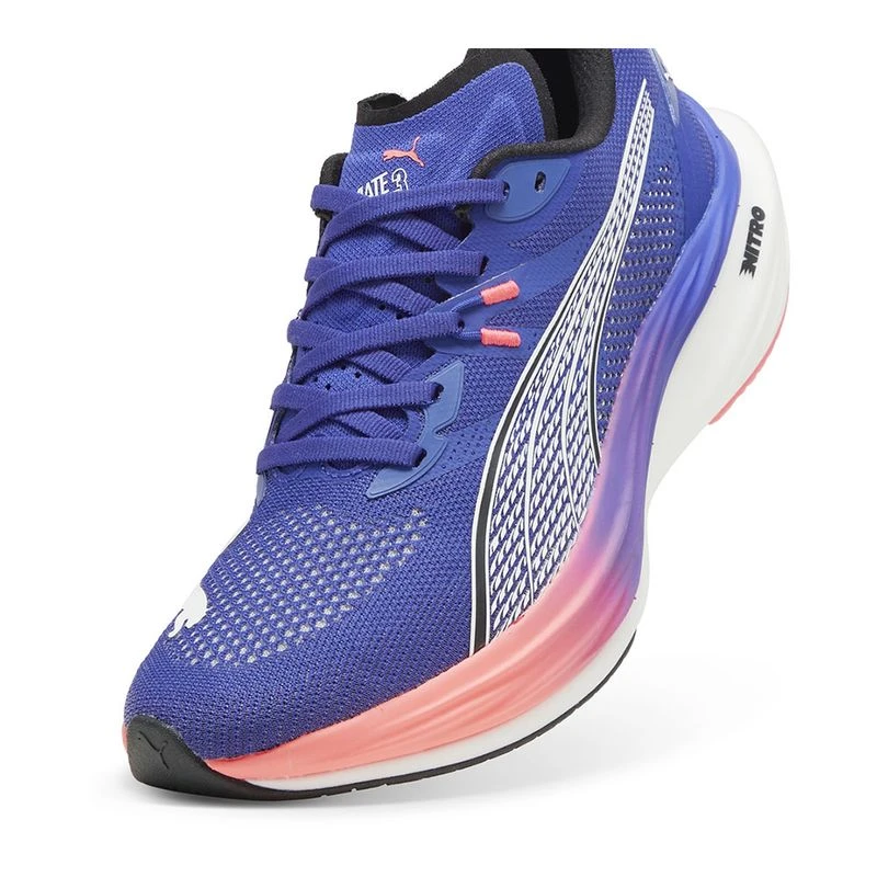 Puma Mens Deviate Nitro 3 Running Shoes Blue Sportpursuit