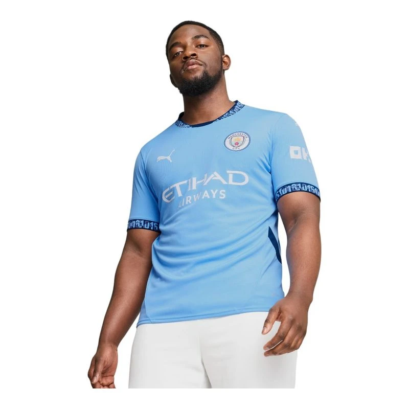 Puma Maillot Manchester City FC Home 24 25 Replica Homme Bleu priv