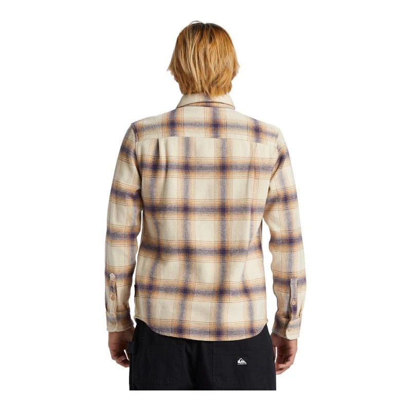 Quiksilver Mens DNA Flannel Shirt Yellow Sportpursuit