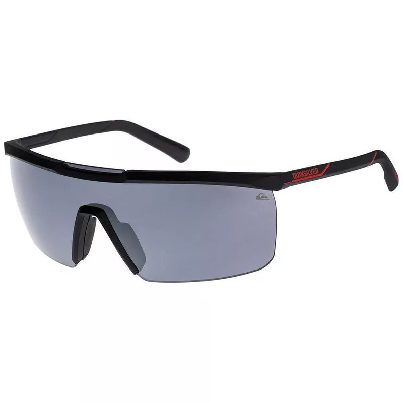 (Black/Flash Sportpursui Boneless Silver) Quiksilver Mens | Sunglasses
