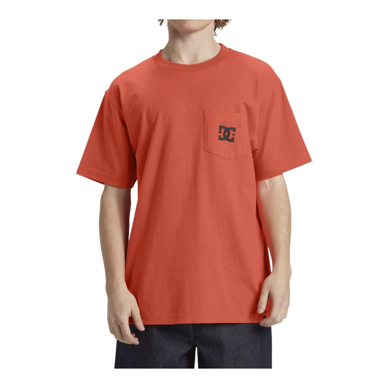 DC Shoes Herren T-Shirt - Baumwolle, 200g/m², Rundhals, Mit Pocket-Print