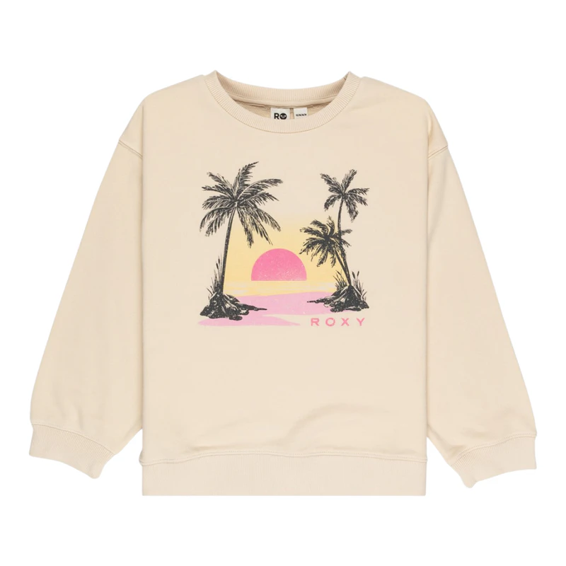 Pull fille avec motif animalier brodé ecru