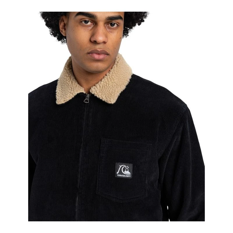 Quiksilver Mens DNA Sherpa Jacket Black Sportpursuit