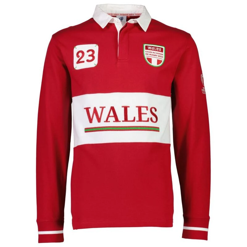 Rugby World Cup Mens Wales Rugby Jersey (Red)