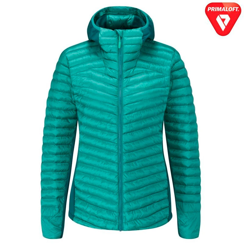 Rab Womens Cirrus Flex 2.0 Hooded Jacket Storm Green Sportpursuit