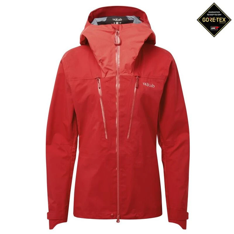 Rab Womens Muztag GTX Jacket Ruby Geranium Sportpursuit