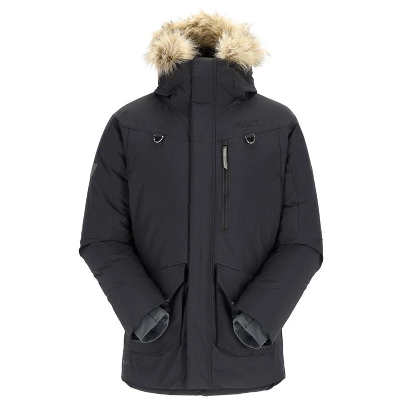 Rab Mens Arctus Down Parka Black Sportpursuit