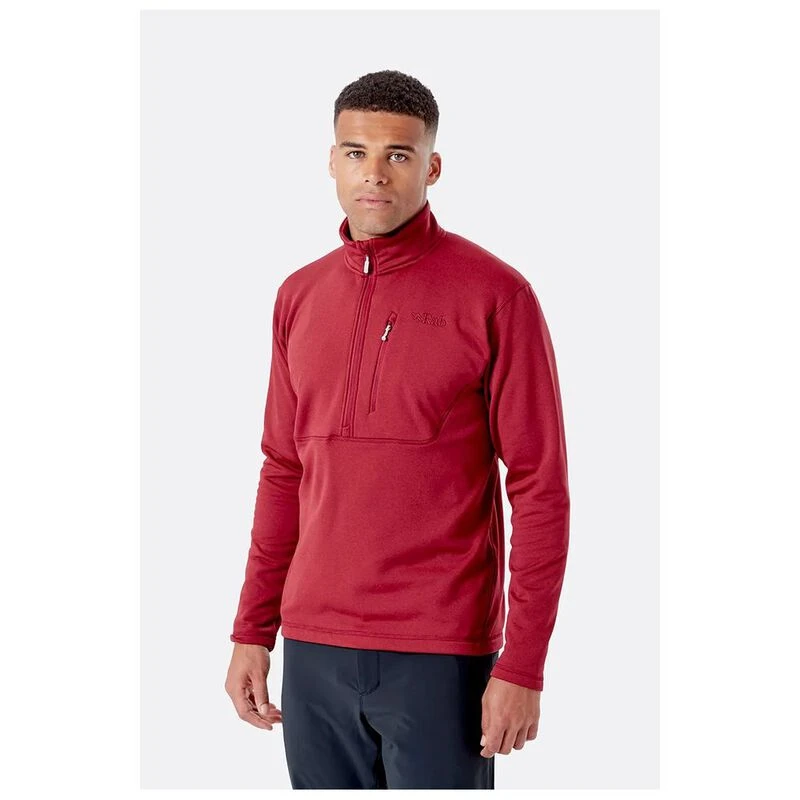 Rab Mens Geon Pullover Oxblood Red Ascent Red Sportpursuit