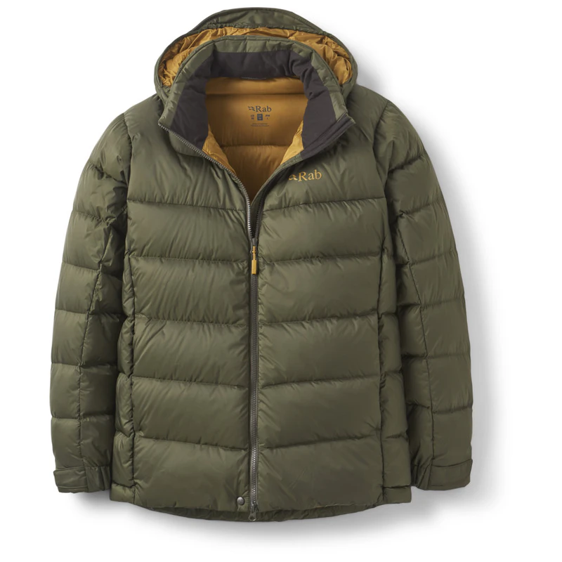 Rab Mens Ascent Down Jacket (Army/Footprint) | Sportpursuit.com