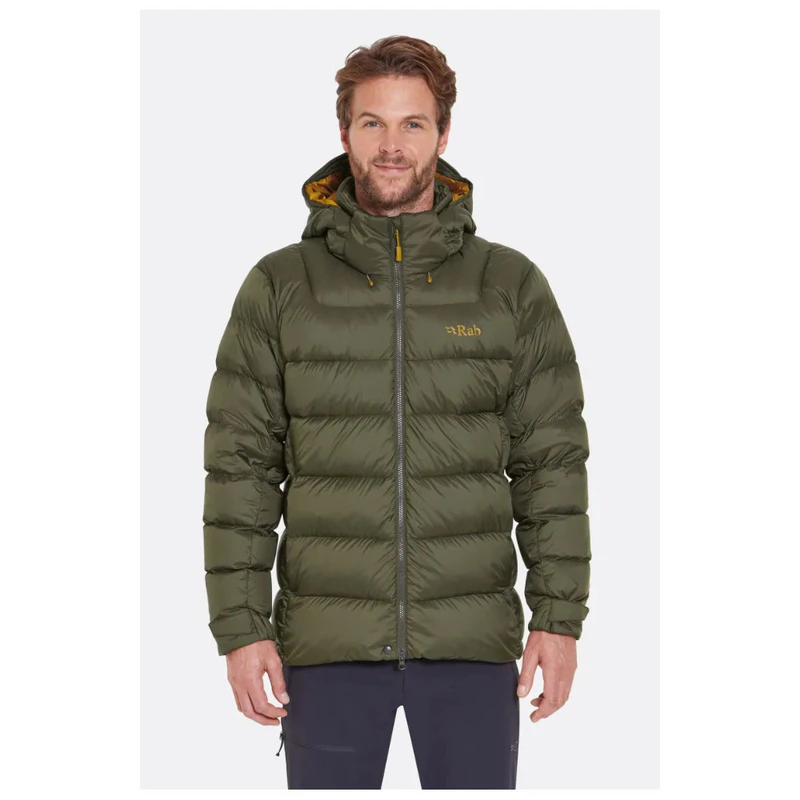 Rab Mens Ascent Down Jacket (Army/Footprint) | Sportpursuit.com
