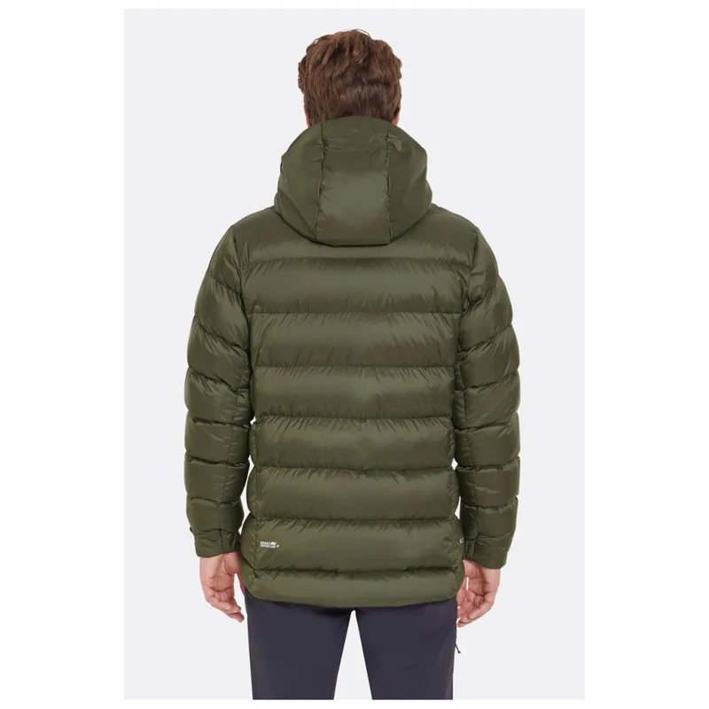 Rab Mens Ascent Down Jacket (Army/Footprint) | Sportpursuit.com