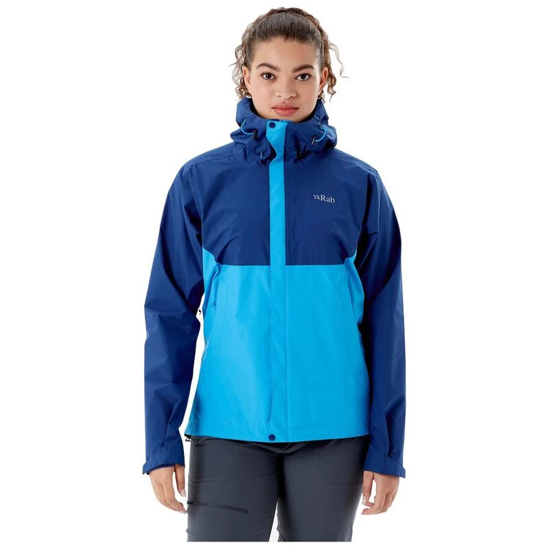 Rab Womens Downpour Eco Jacket Nightfall Blue Alaska Blue Sportpur