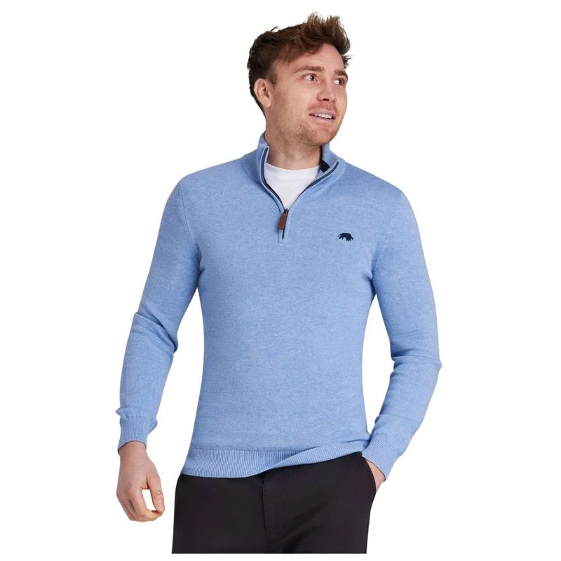 pull col quart de zip pour homme - grandes tailles jusqu'au 4XL