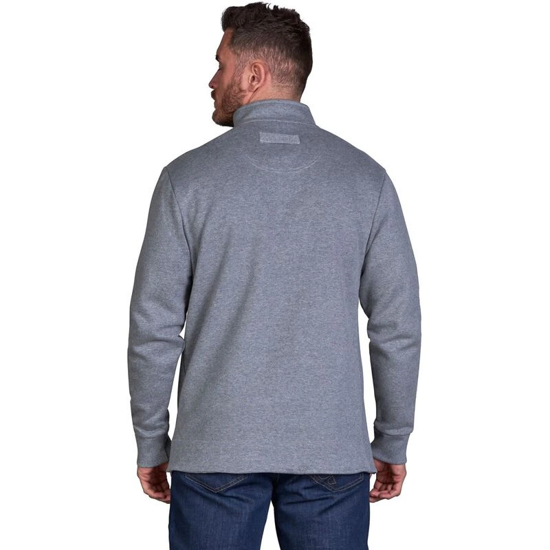 Raging Bull Mens Signature Buttoned Pullover (Grey) | Sportpursuit.com