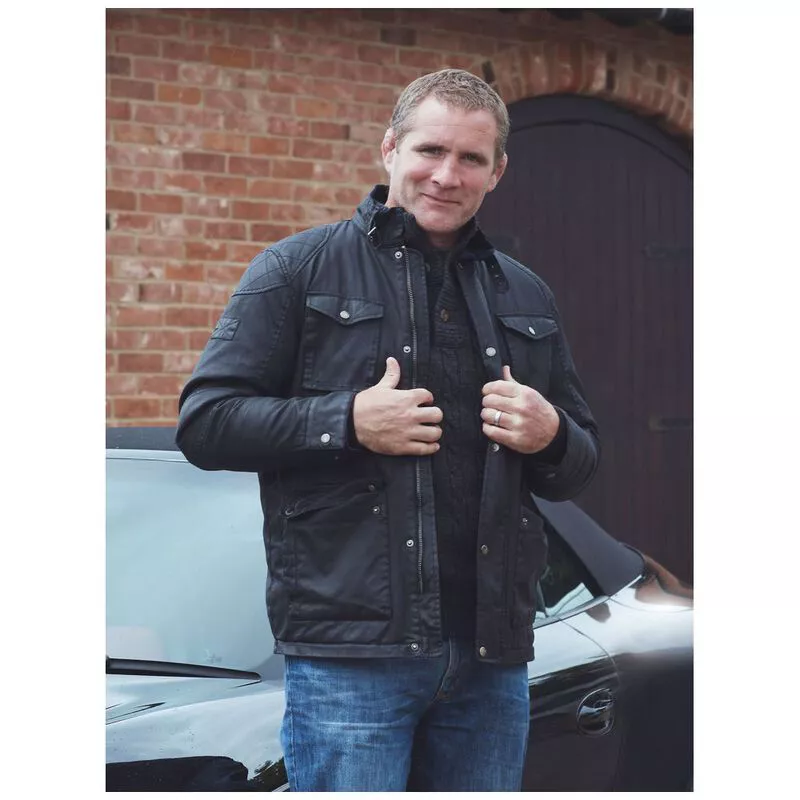 Raging Bull Mens Wax Field Jacket Black Sportpursuit