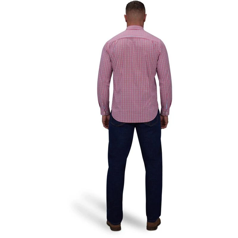 Raging Bull Mens Poplin Shirt (Vivid Pink) | Sportpursuit.com