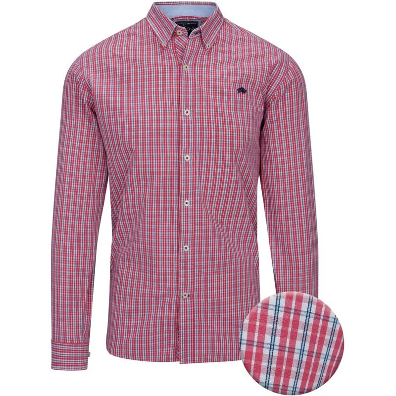Raging Bull Mens Poplin Shirt (Vivid Pink) | Sportpursuit.com
