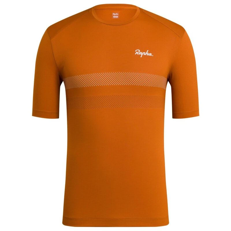 Rapha Mens Explore Technical T-Shirt (Burnt Orange