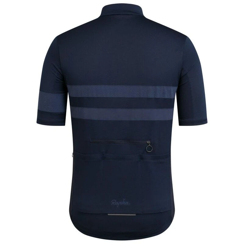 Rapha Mens Brevet Lightweight Jersey Dark Navy Sportpursuit