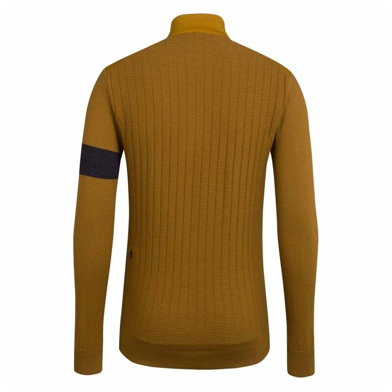 Rapha Mens Merino Zip Jersey Old Gold Sportpursuit