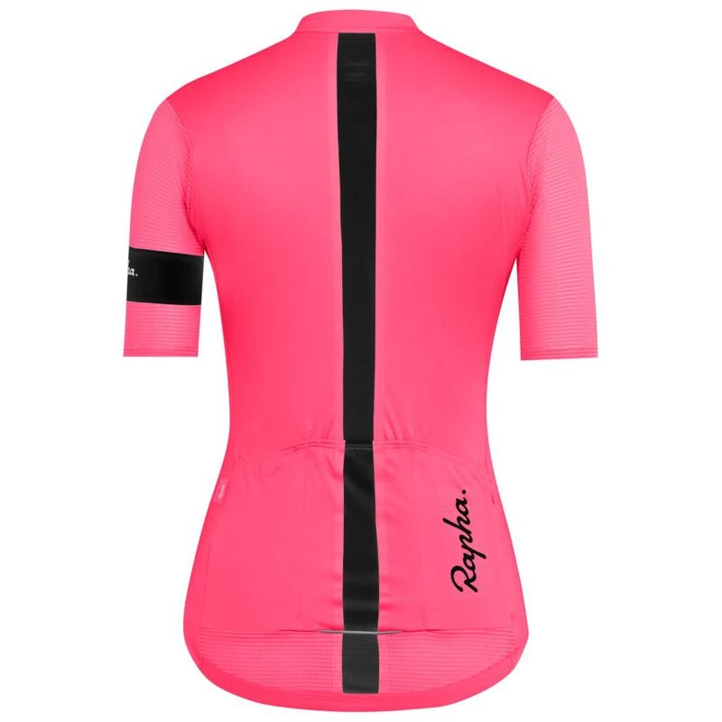 Rapha Womens Souplesse Flyweight Jersey (High-Vis Pink) | Sportpursuit