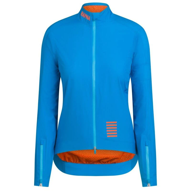 Rapha Womens Pro Team Insulated GORE-TEX Rain Jacket (Blue/Orange) | S
