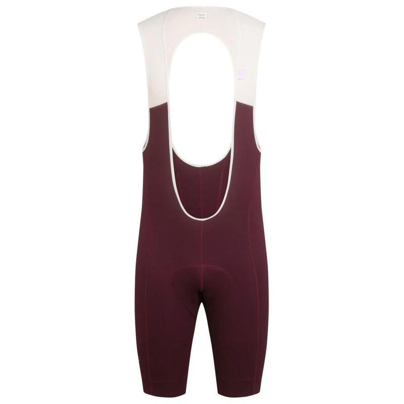 Rapha Mens Classic Bib Shorts Wine Off White Sportpursuit