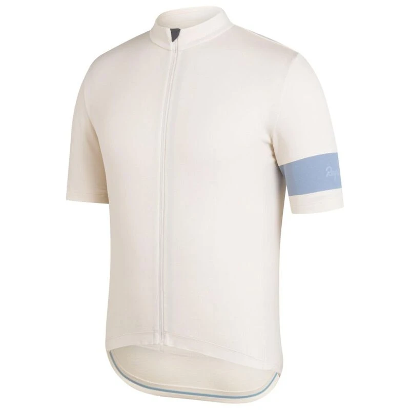 Rapha Mens Classic Jersey (Off-White/Grey Blue) | Sportpursuit.com