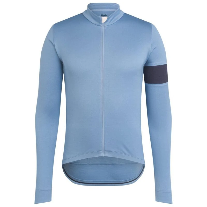 Rapha Mens Classic Long Sleeve Jersey (Grey Blue/Dark Grey) | Sportpur