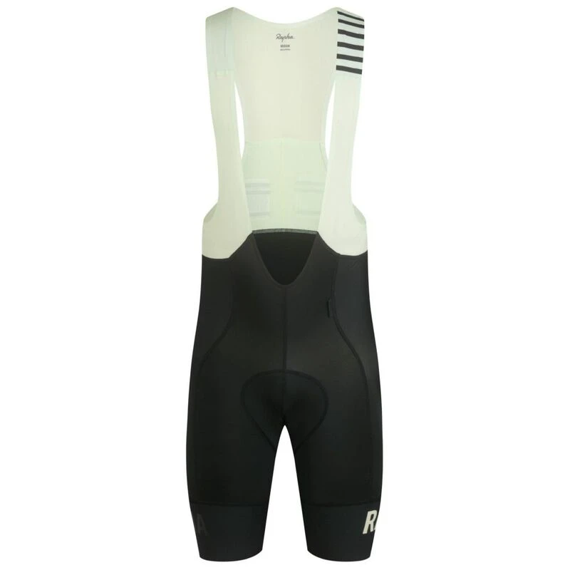 Rapha Mens Pro Team II Bib Shorts (Deep Green/Light Green) | Sportpurs