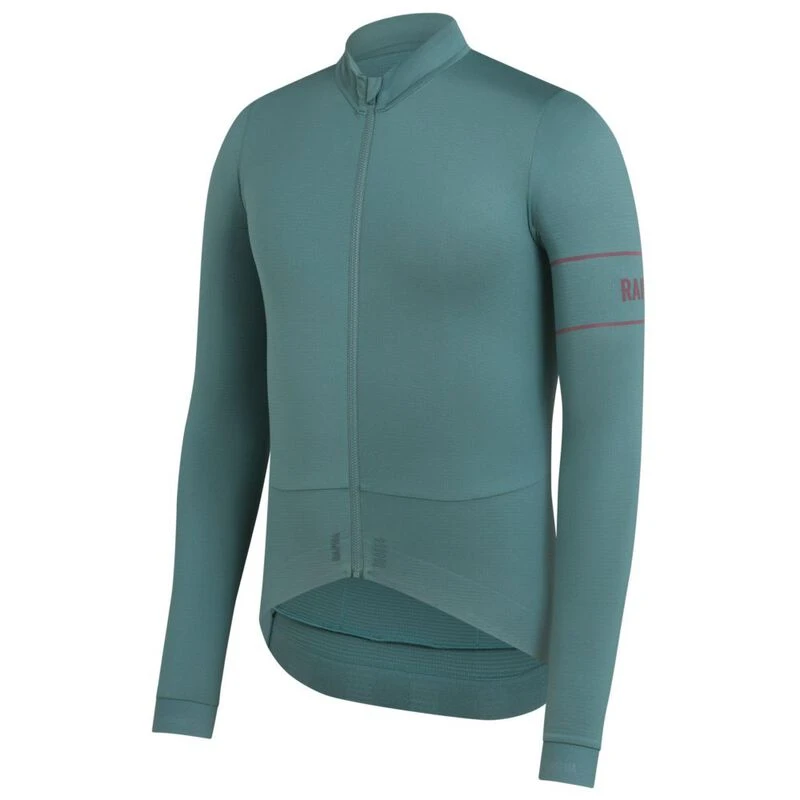 Rapha Mens Pro Team Long Sleeve Jersey (Teal/Dark Red) | Sportpursuit.