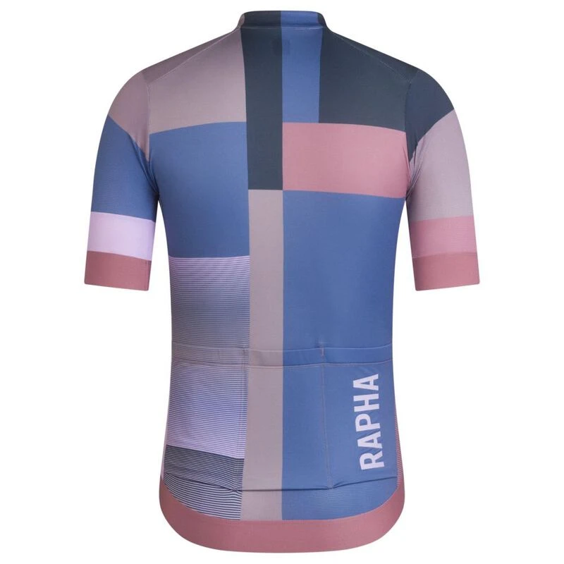Rapha Mens Pro Team Training Time Jersey (Dark Grey/Blue
