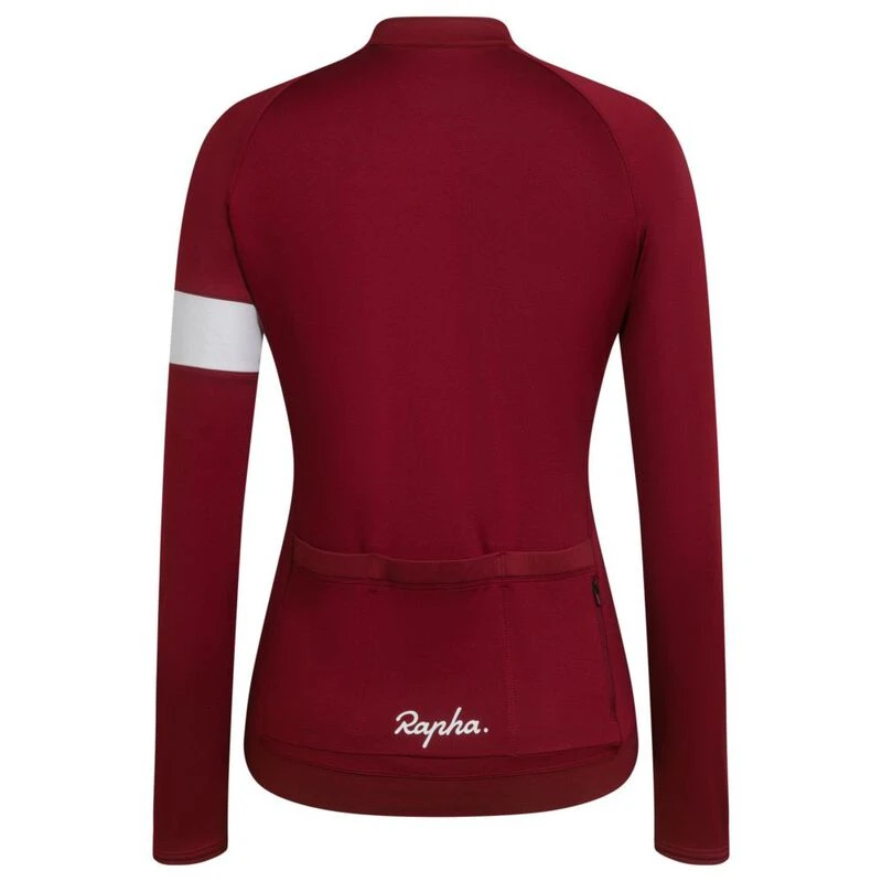ウェア Rapha men's long sleeve core jersey wine